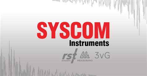 syscom instruments|Syscom Instruments joins RST Instruments, Measurand,.